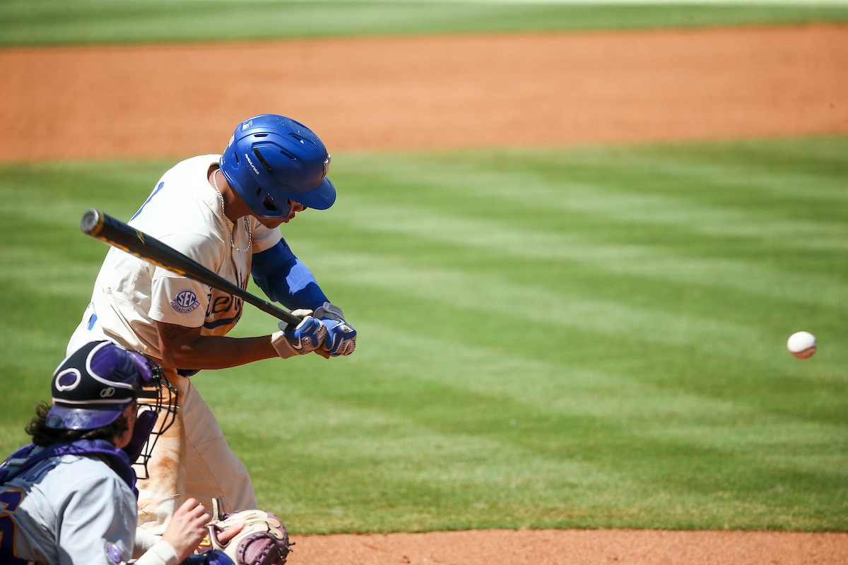 Daniel Harris IV. 

Kentucky defeats LSU 7-2.

Photo by Sarah Caputi | UK Athletics