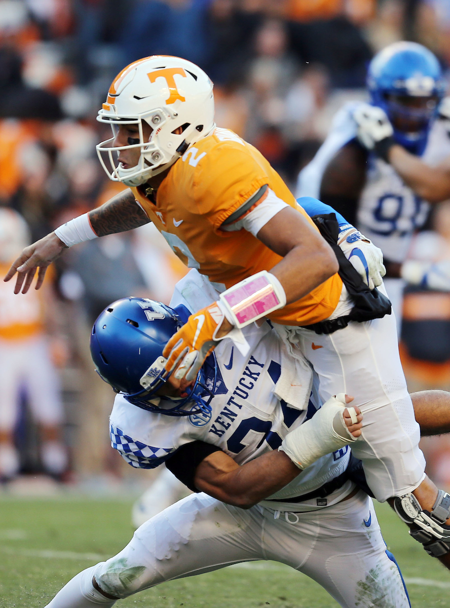 Jordan Jones


Football falls to Tennessee 24-7.

Photo by Britney Howard  | UK Athletics