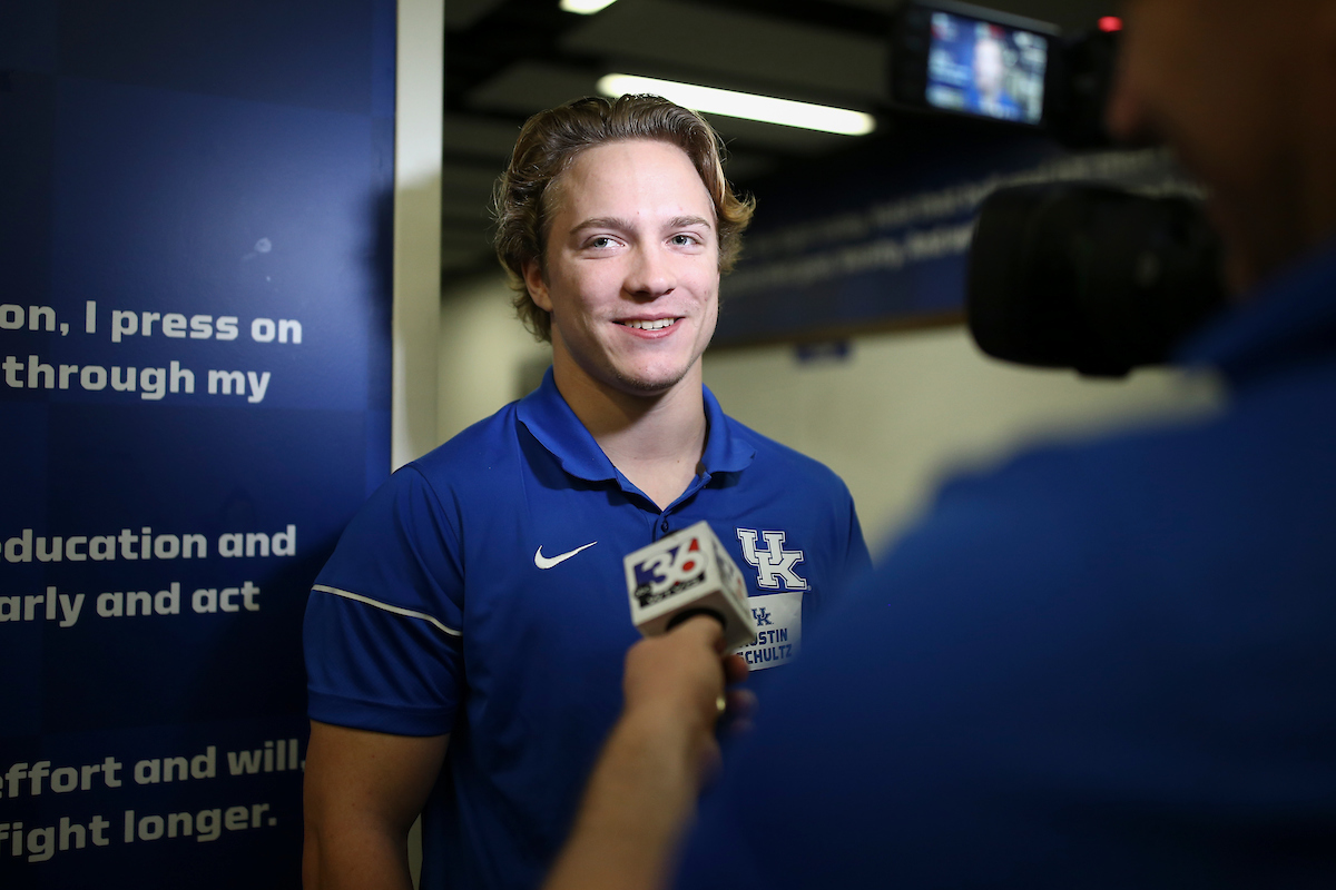 Austin Schultz. 

UK Softball Baseball Media Day.


Photo by Isaac Janssen | UK Athletics