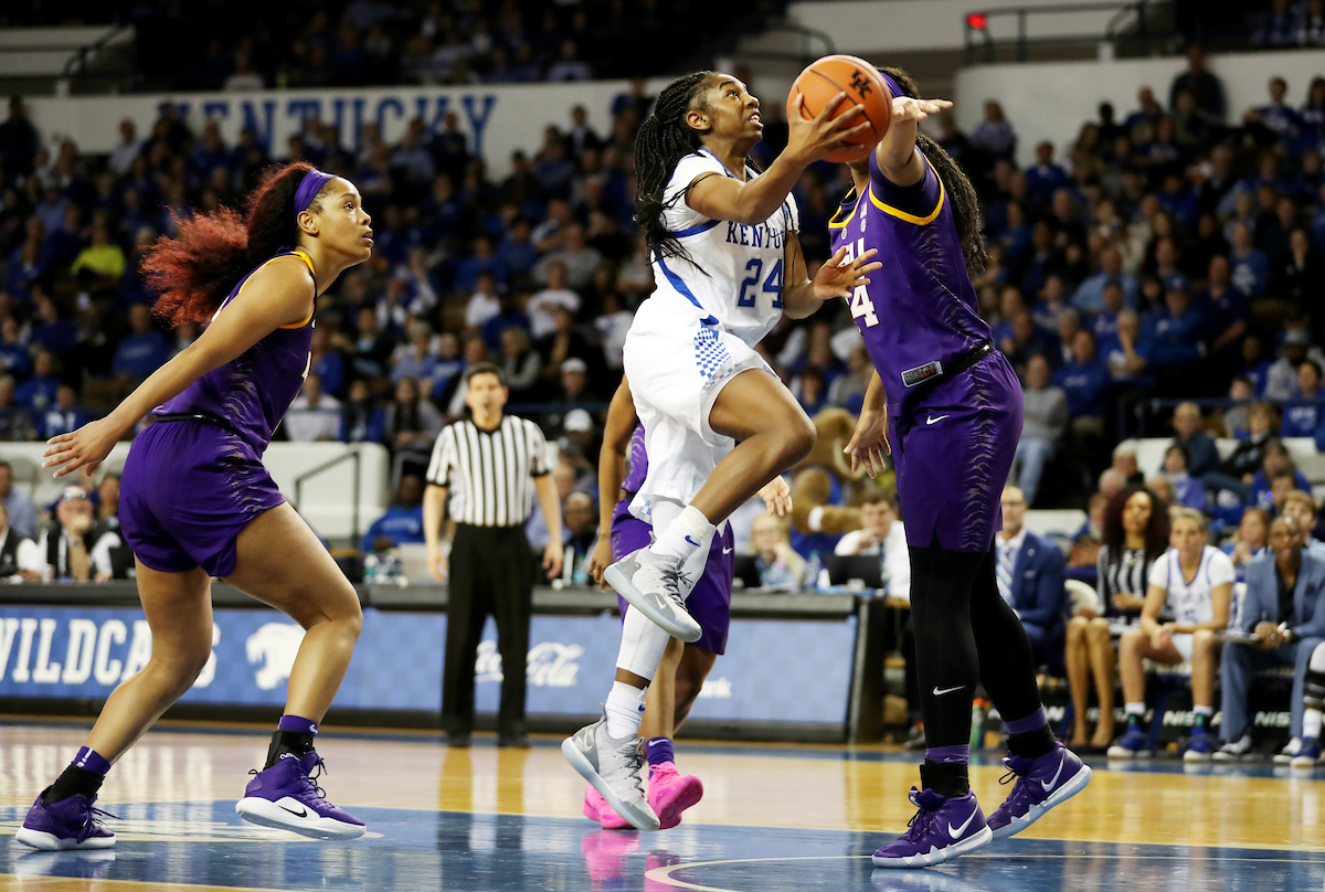 Taylor Murray

The UK Women's Basketball team beat LSU on Senior Day on Sunday, February 24, 2019.

Photo by Britney Howard | UK Athletics