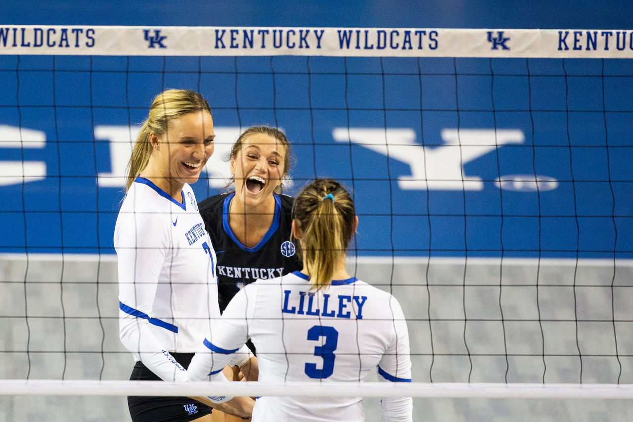 Leah Edmond and Gabby Curry.

Kentucky beats Mizzou 3-0.

Photo by Hannah Phillips | UK Athletics