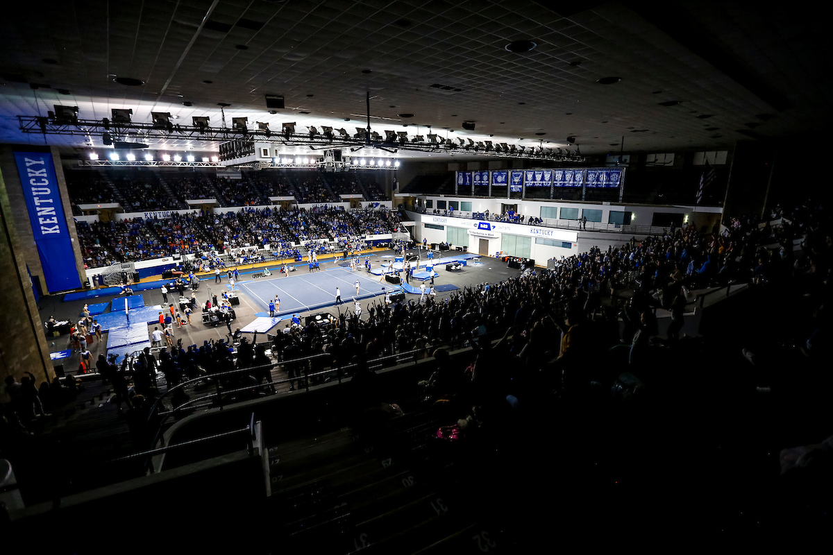 Crowd.

Kentucky gymnastics loses to Florida.

Photo by Tommy Quarles | UK Athletics