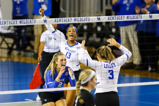 Leah Edmond and Gabby Curry.

Kentucky falls to Texas A&M 3-1.

Photo by Hannah Phillips | UK Athletics