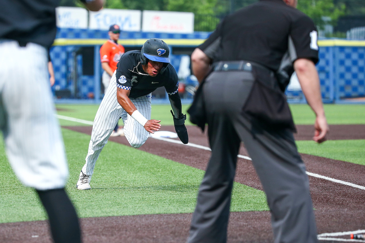 Daniel Harris IV. 

Kentucky beats Auburn 6-3.

Photo by Sarah Caputi | UK Athletics