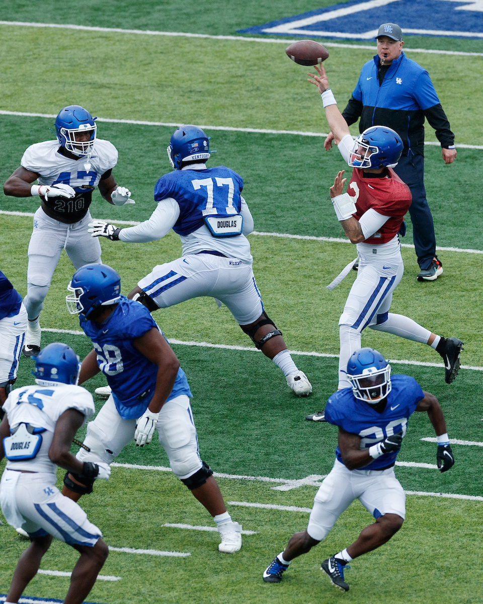 JOEY GATEWOOD.

2021 UK Football Spring Practice.

Photo by Elliott Hess | UK Athletics