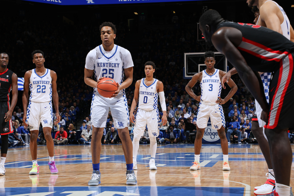 PJ Washington.

The University of Kentucky men's basketball team beat Georgia 66-61 on Sunday, December 31, 2017 at Rupp Arena in Lexington, Ky.

Photo by Elliott Hess | UK Athletics