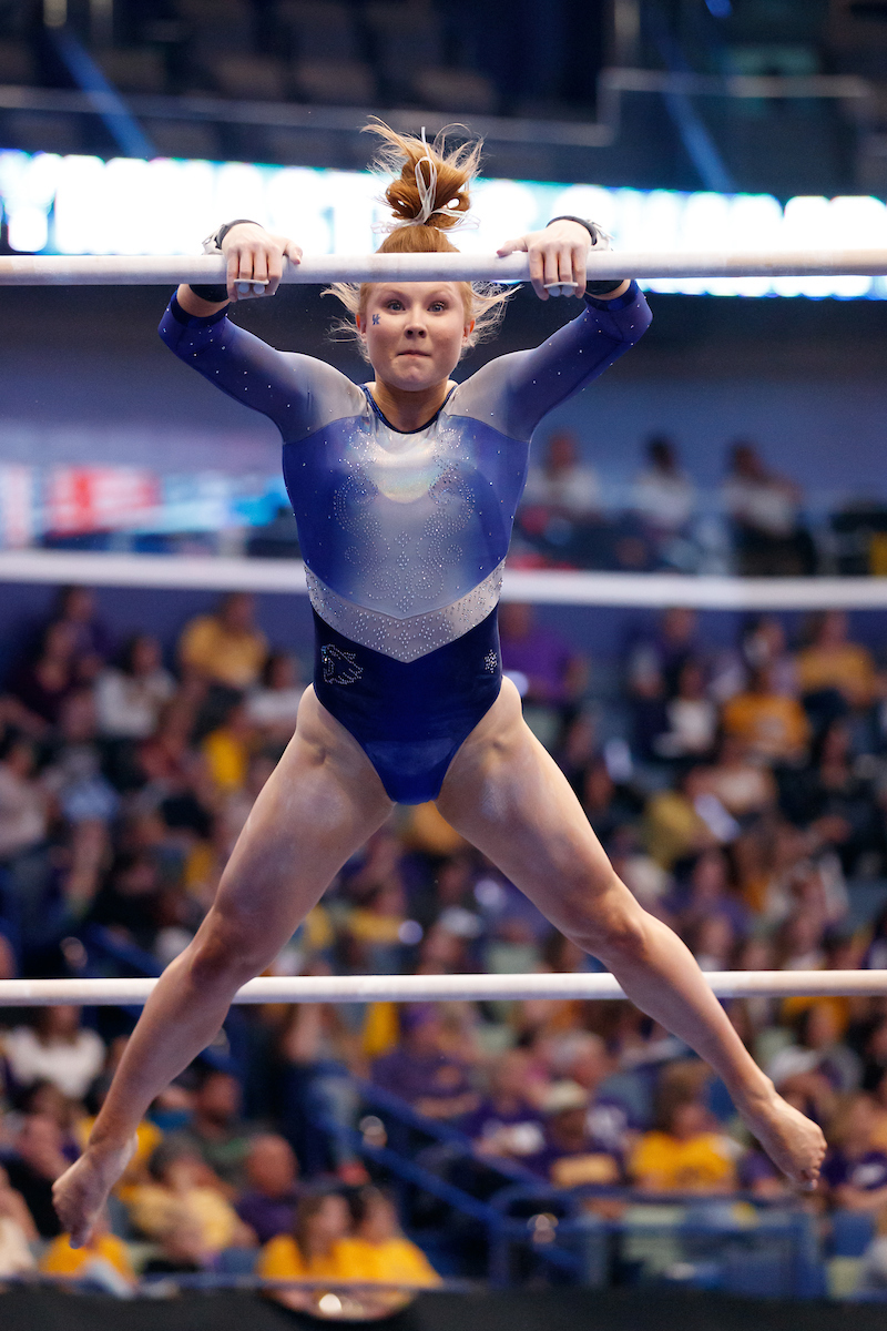 Sidney Dukes.


Gymnastics scores 196.225 at SEC Championship.

 
Photo by Elliott Hess | UK Athletics