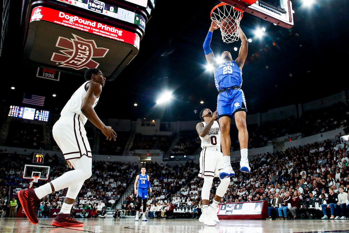 PJ Washington.

Kentucky beat Mississippi State 71-67 at Humphrey Coliseum in Starkville, MS.

Photo by Chet White | UK Athletics