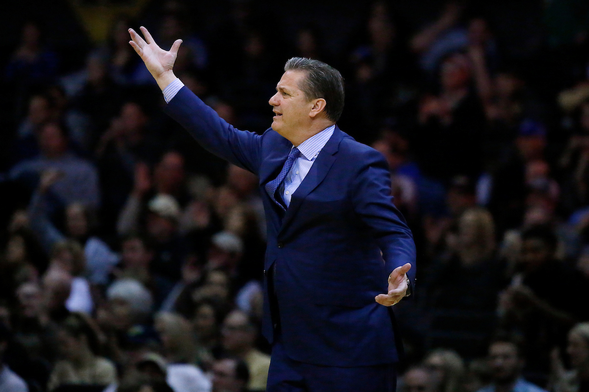 John Calipari.

The University of Kentucky men's basketball team beat Vanderbilt 74-67 at Memorial Gymnasium in Nashville, TN., on Saturday, January 13, 2018.

Photo by Chet White | UK Athletics