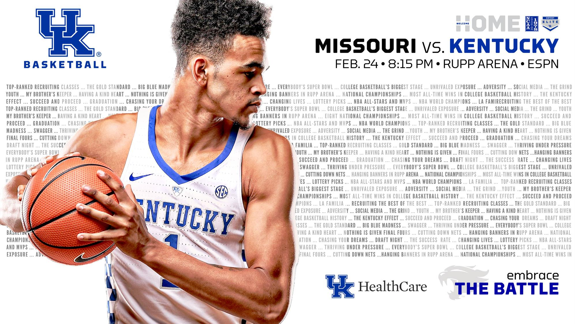 Better Late Than Never: UK Out to Continue Surge vs. Mizzou
