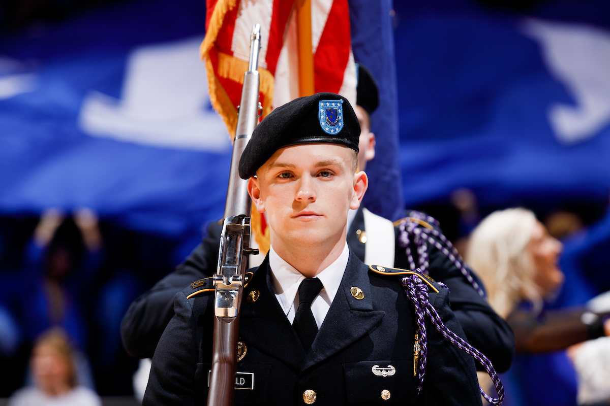 National Anthem.

Kentucky beat Mount St. Mary?s 82-62.


Photo by Elliott Hess | UK Athletics