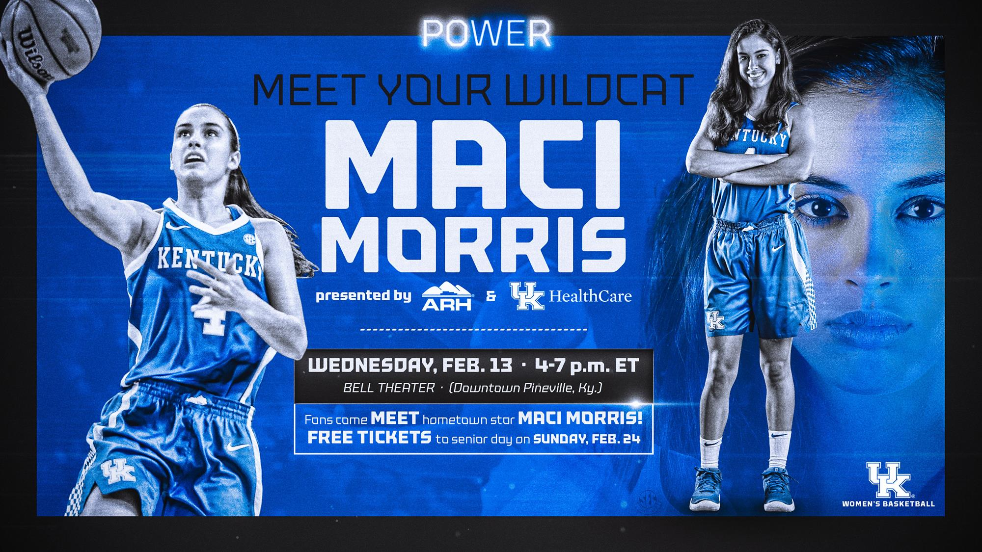 Meet Your Wildcat Featuring Maci Morris Presented by ARH and UK Healthcare Set for Feb. 13 at Bell Theater in Pineville