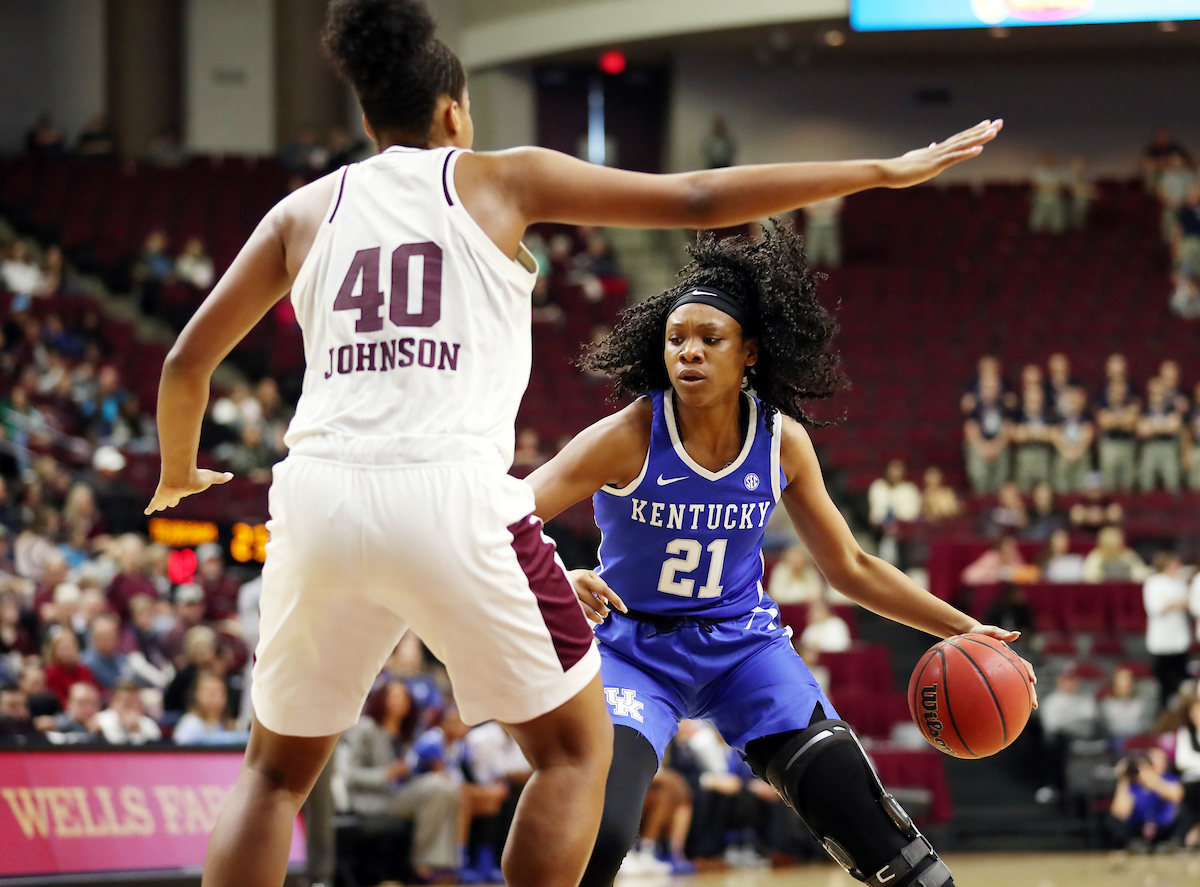 The UK Women's Basketball falls to Texas A&M. 
Photo by Hannah Phillips  | UK Athletics