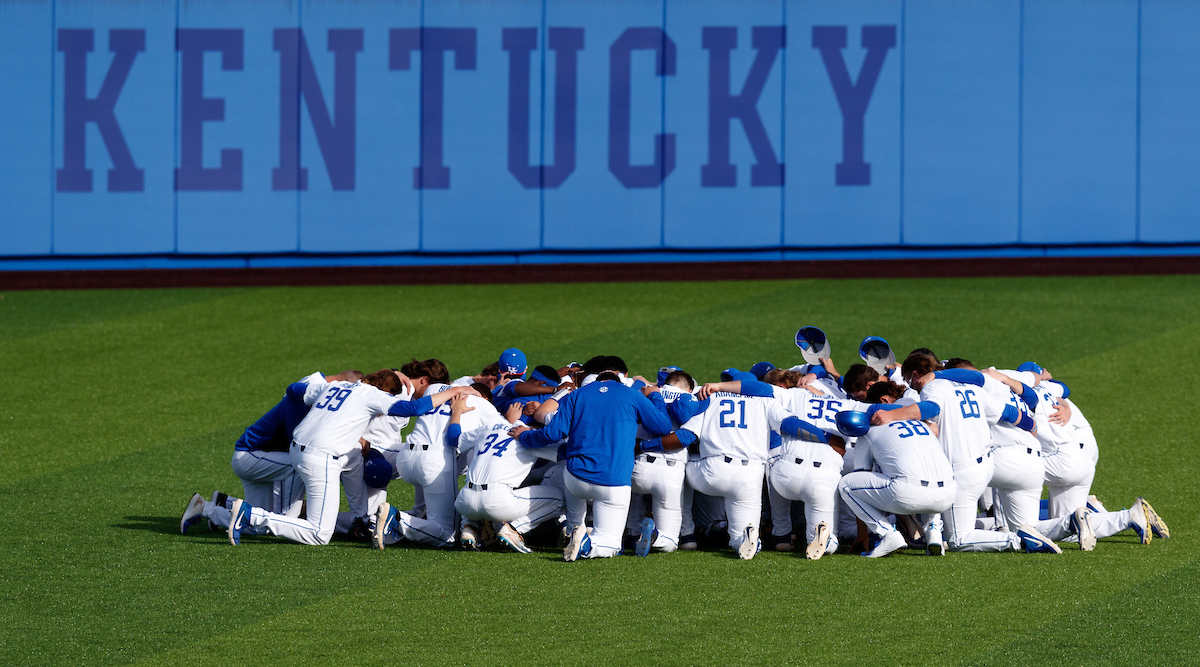 Team.Kentucky baseball defeated EKU 7-3 on opening day at Kentucky Proud Park. Photo by Elliott Hess | UK Athletics