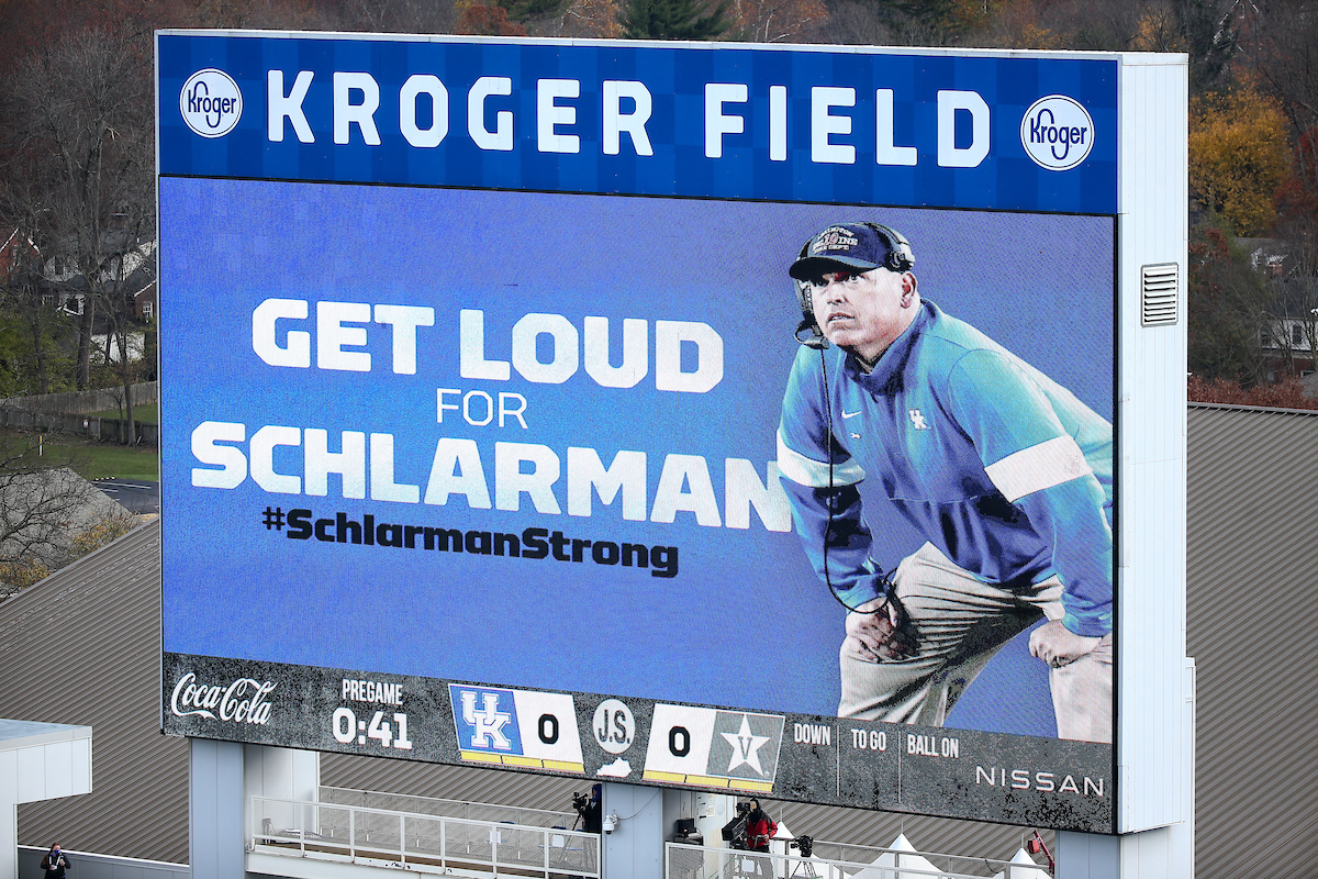 John Schlarman. 

UK beat Vandy 38-35.

Photo by Eddie Justice | UK Athletics