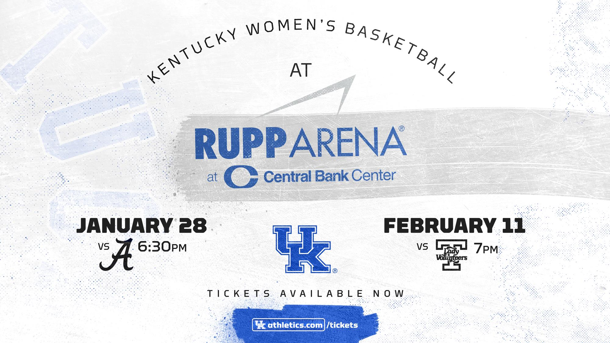 Tickets On Sale Thursday for Kentucky WBB Games at Rupp Arena at Central Bank Center