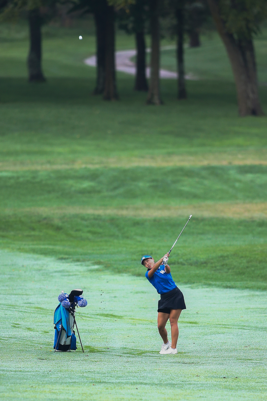 Josephine Chang.

Kentucky women's golf practice at the University Club of Kentucky.

Photo by Grant Lee | UK Athletics