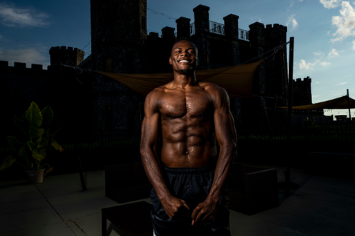Oscar Tshiebwe.

Kentucky MBB Photoshoot at the Kentucky Castle.

Photos by Chet White | UK Athletics