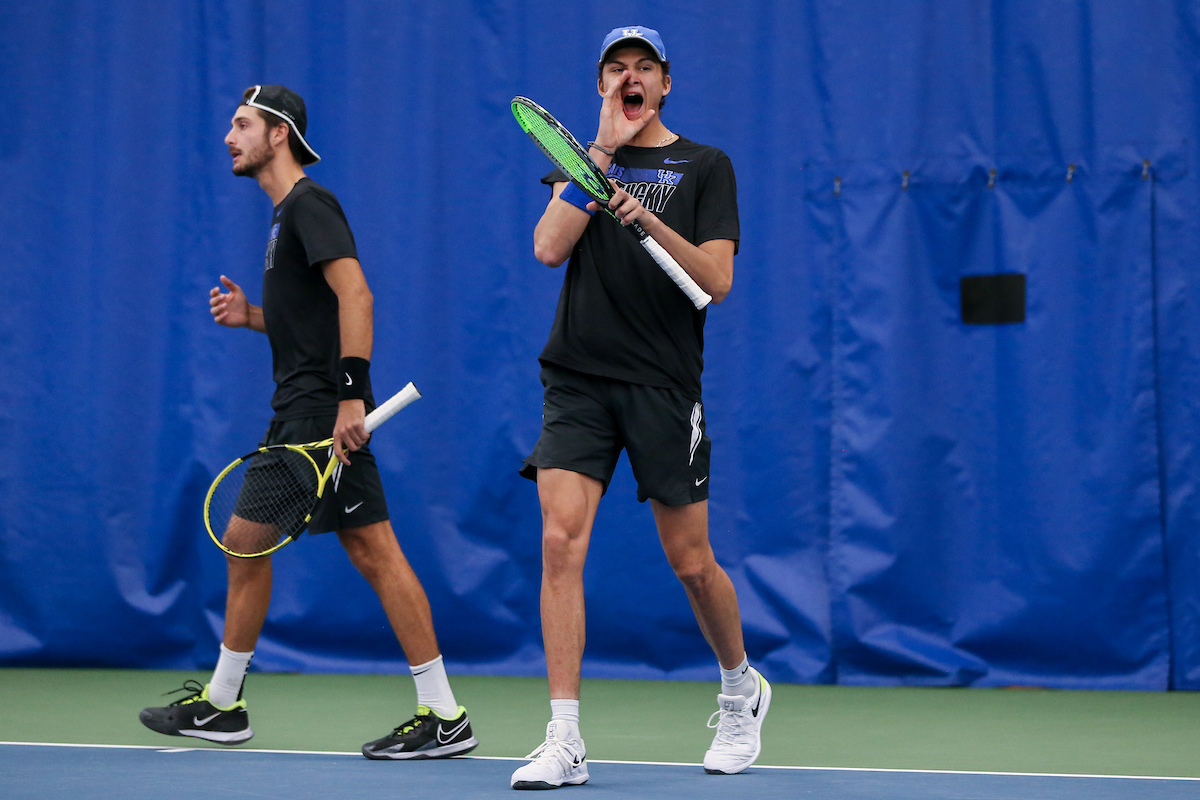 Alexandre Leblanc and Yasha Zemel.

Kentucky beats Arkansas 7 - 0.

Photo by Sarah Caputi | UK Athletics