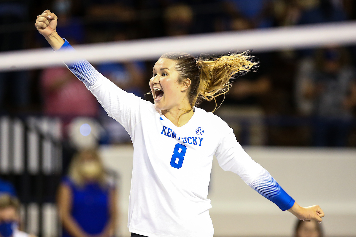 Cameron Scheitzach.Kentucky sweeps UNI 3-0.Photo by Eddie Justice | UK Athletics