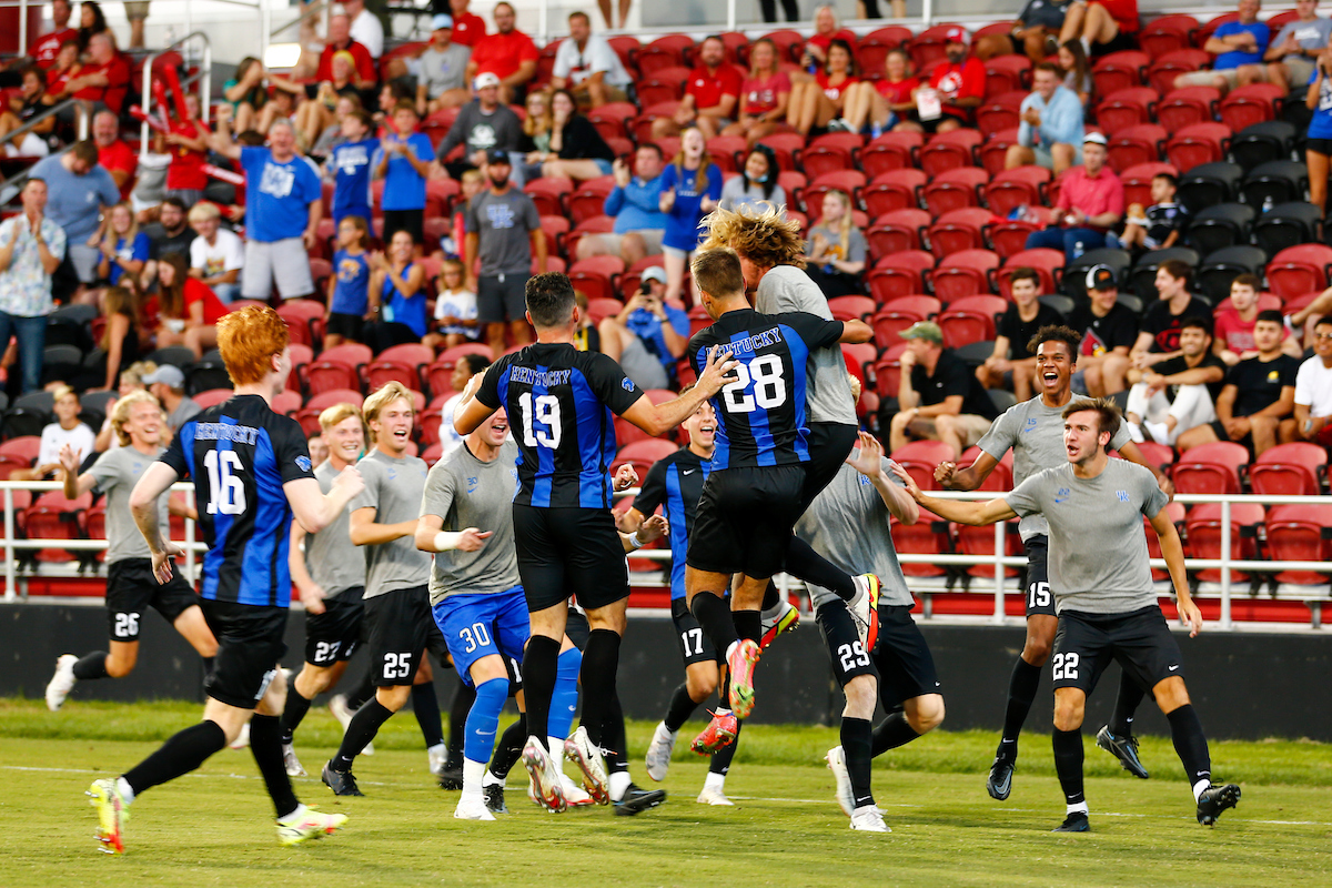 Luke Andrews and Cameron Wheeler. 

Kentucky Beat Louisville 3-1. 

Photo By Barry Westerman | UK Athletics