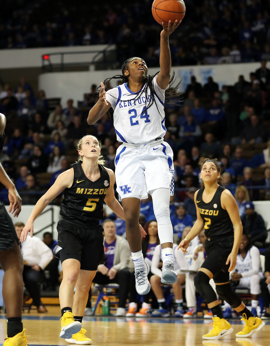 Taylor Murray

The UK Women's Basketball team beats Mizzou. 

Photo by Britney Howard  | UK Athletics