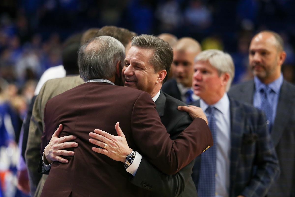 John Calipari.

The University of Kentucky men's basketball team beats South Carolina 76-48.

Photo by Hannah Phillips| UK Athletics