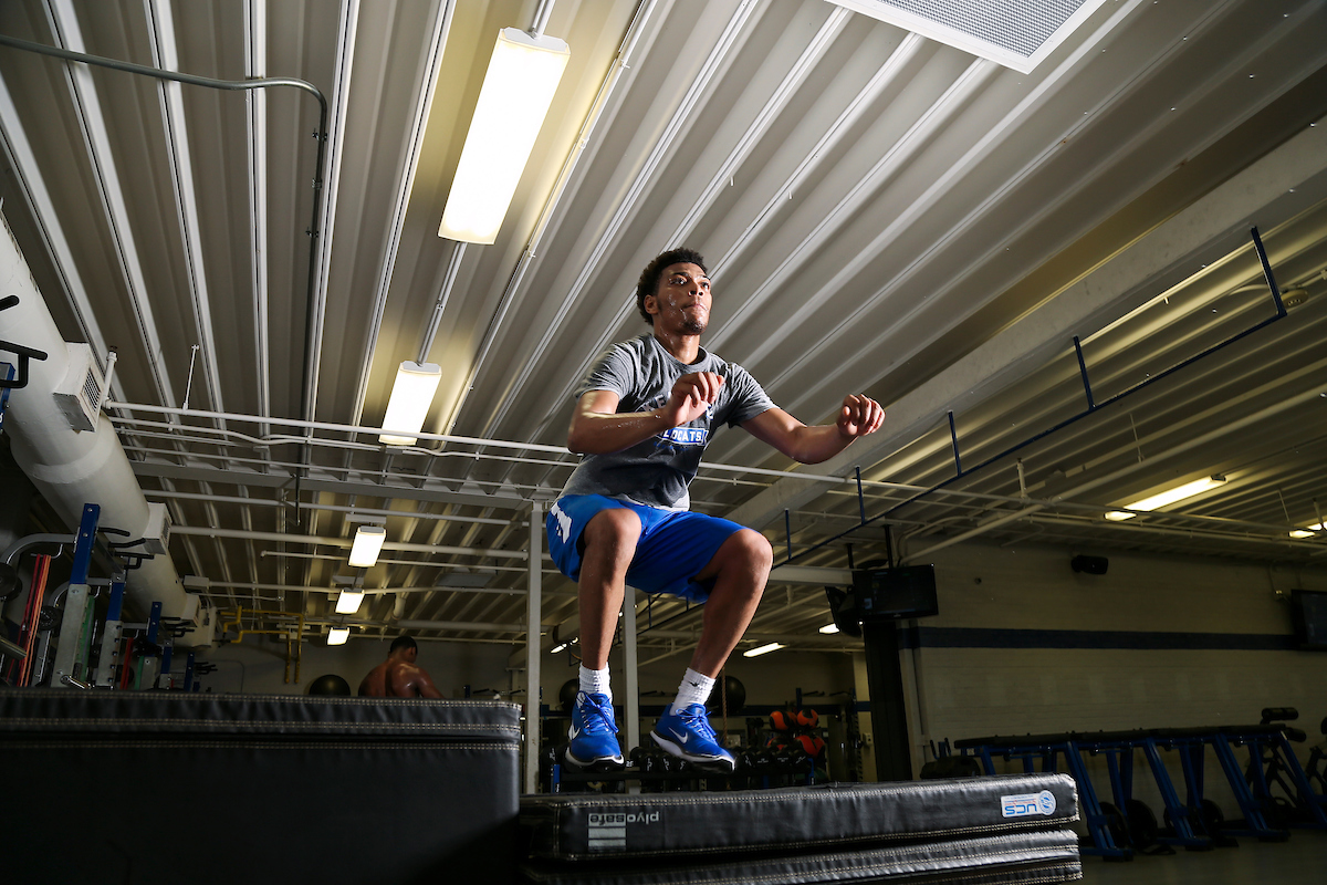 Quade Green.

Big Blue Caravan. Somerset, Ky. Somerset Kroger. June 21, 2018.

Photo by Chet White | UK Athletics