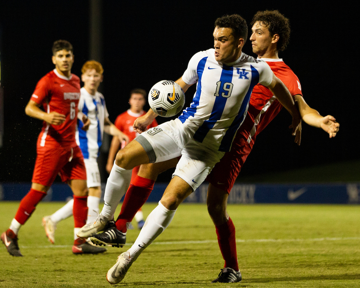 Luke Andrews.

Kentucky defeats Duquesne 3-1.

Photo by Grace Bradley | UK Athletics
