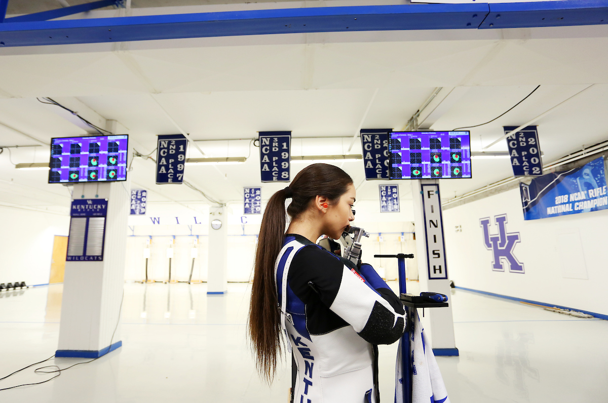 Rifle faces Akron. 

Photo by Britney Howard  | UK Athletics