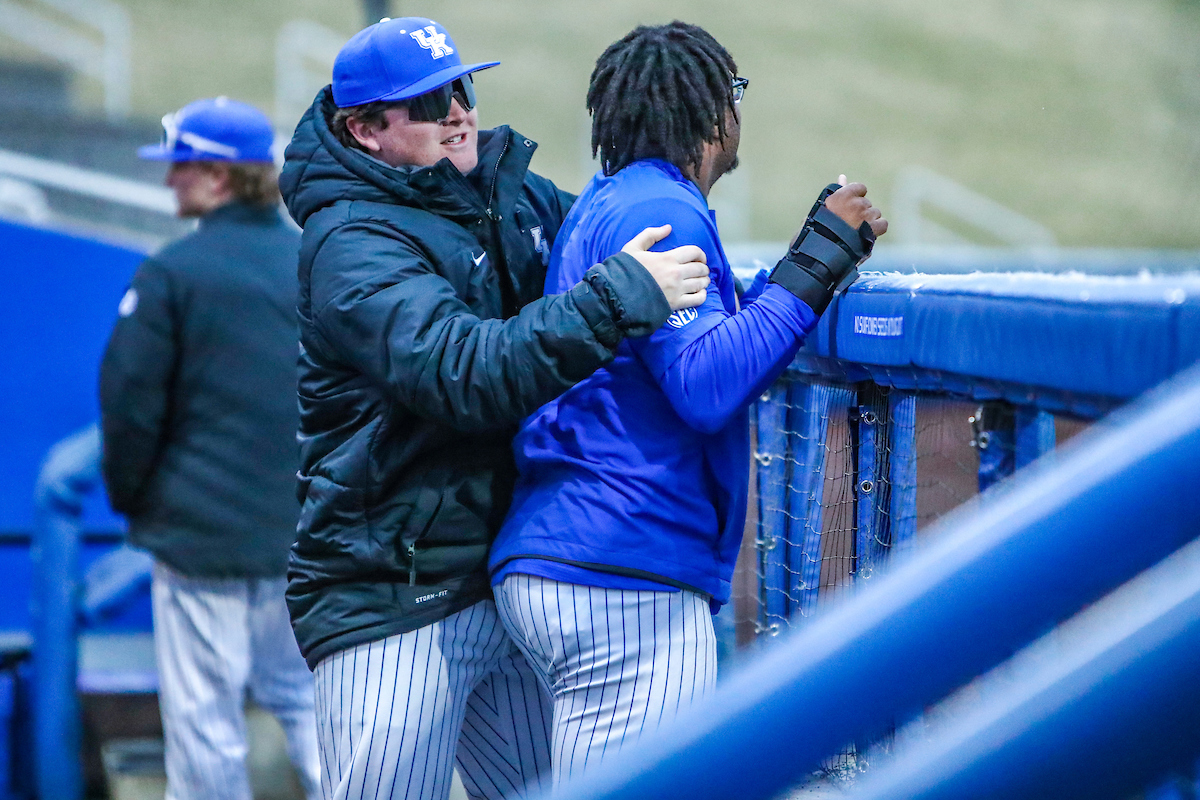 Reuben Church and Oraj Anu.

Kentucky defeats High Point 9-5.

Photo by Sarah Caputi | UK Athletics