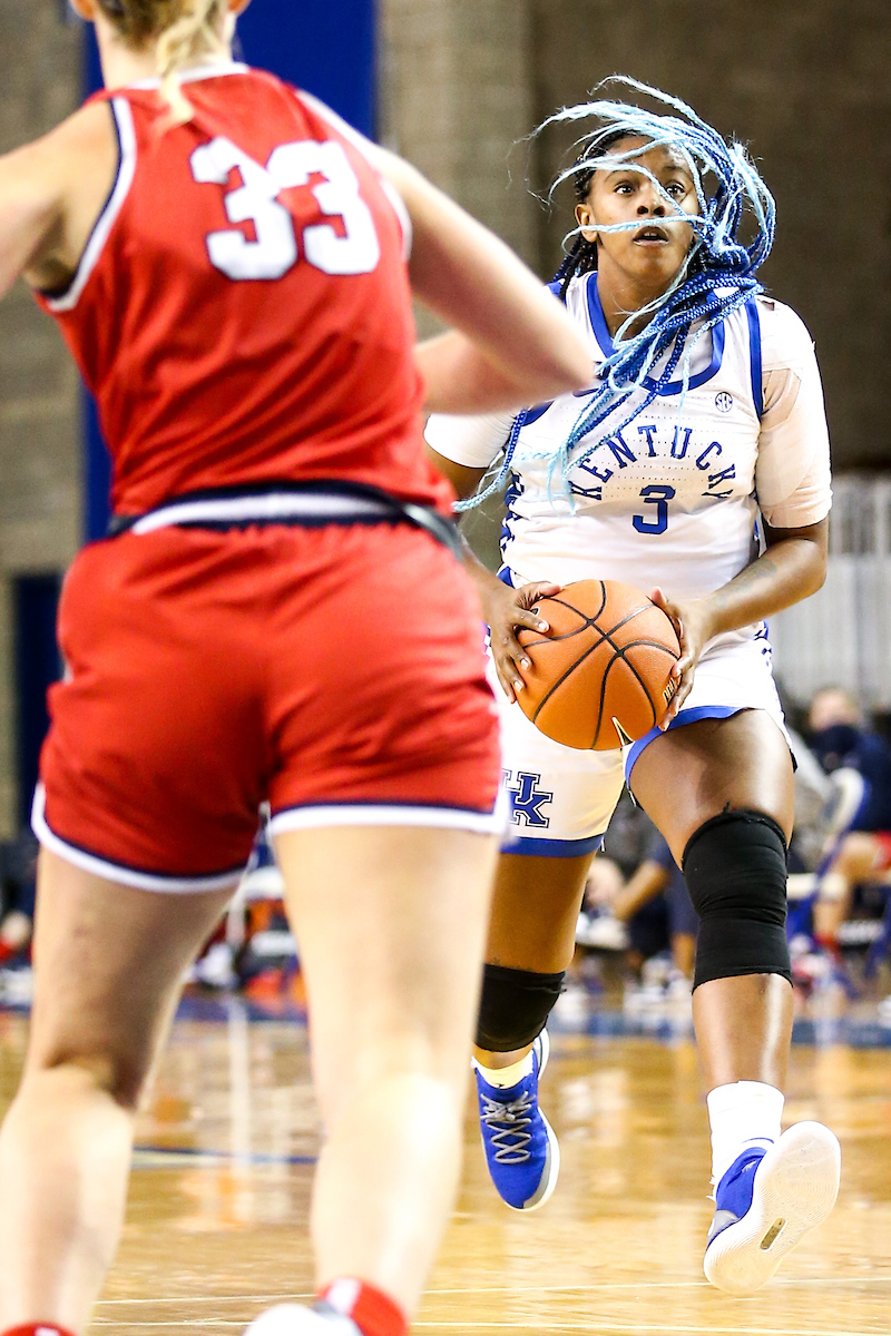 Keke McKinney.  

Kentucky beats Samford 88-54.

Photo by Eddie Justice | UK Athletics