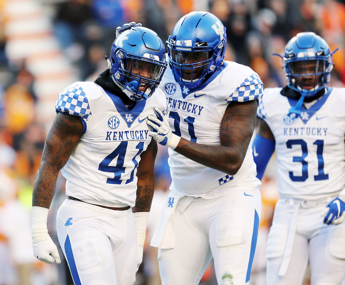 Josh Allen, Calvin Taylor Jr. 


Football falls to Tennessee 24-7.

Photo by Britney Howard  | UK Athletics