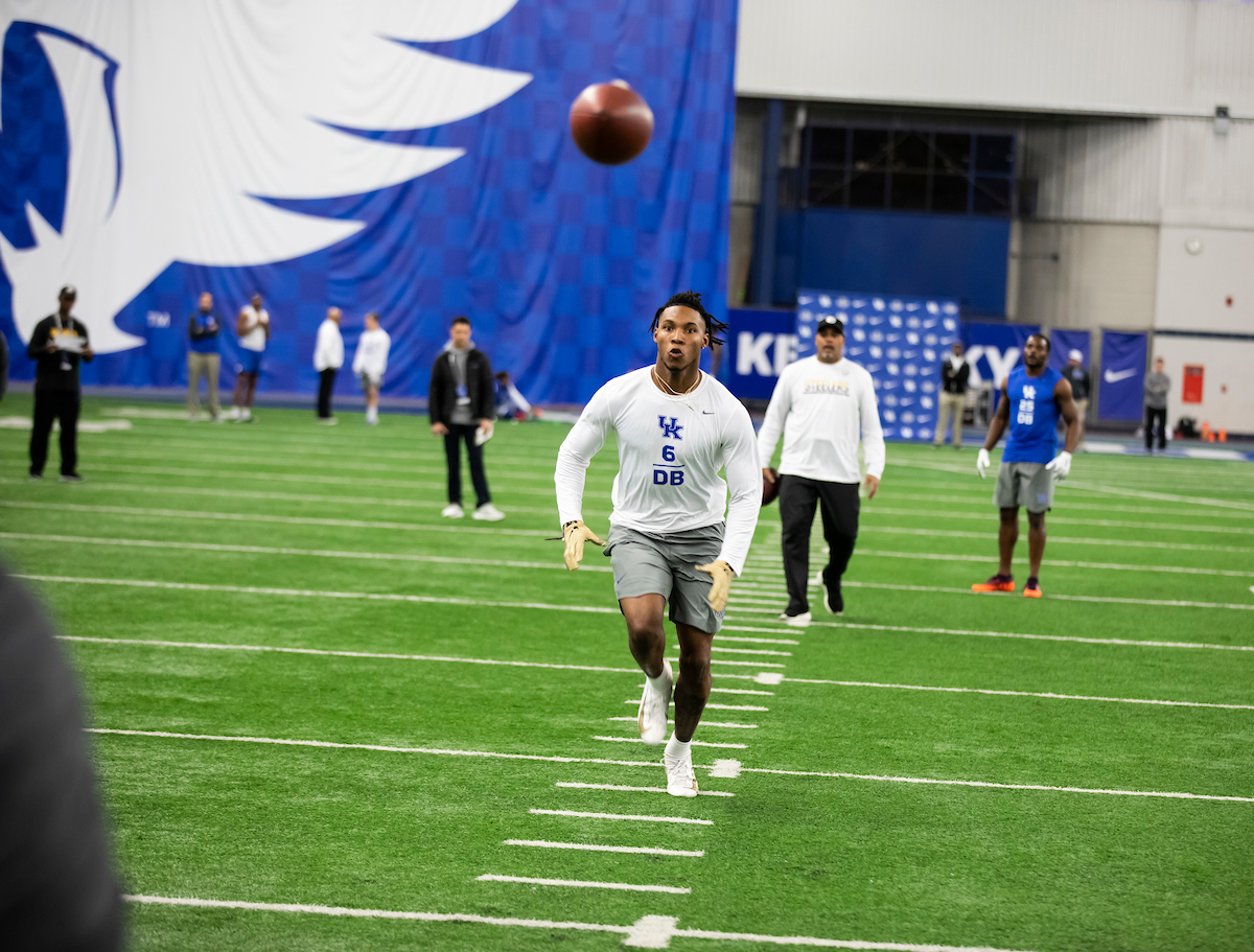 Lonnie Johnson.

Pro Day for UK Football.

Photo by Jacob Noger | UK Athletics