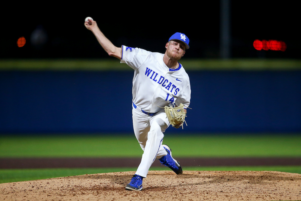 Tyler Guilfoil.

Kentucky beats Morehead 7-5.

Photo by Grace Bradley | UK Athletics