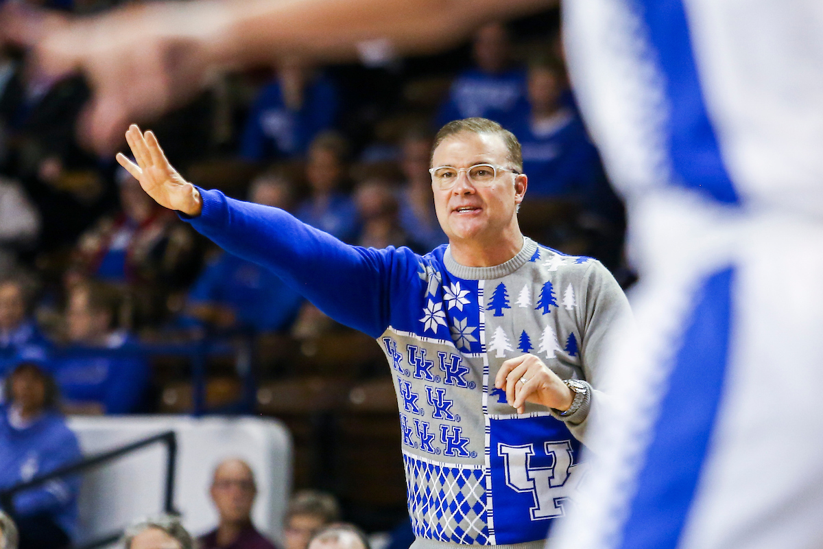Coach Matthew Mitchell.

Kentucky beats Samford 79-49.

Photo by Hannah Phillips | UK Athletics