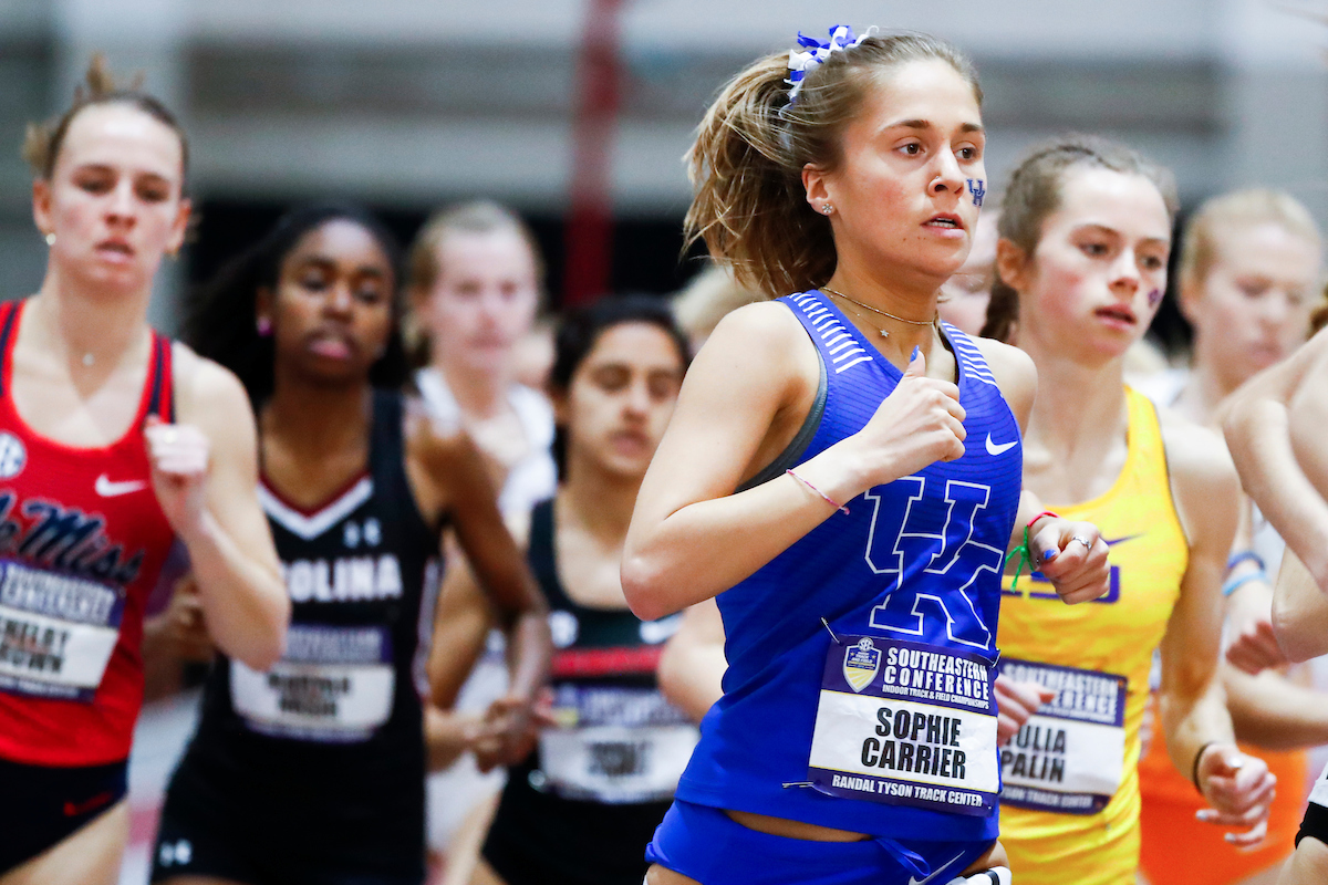 Sophie Carrier.

Day two of the 2019 SEC Indoor Track and Field Championships.

Photo by Chet White | UK Athletics