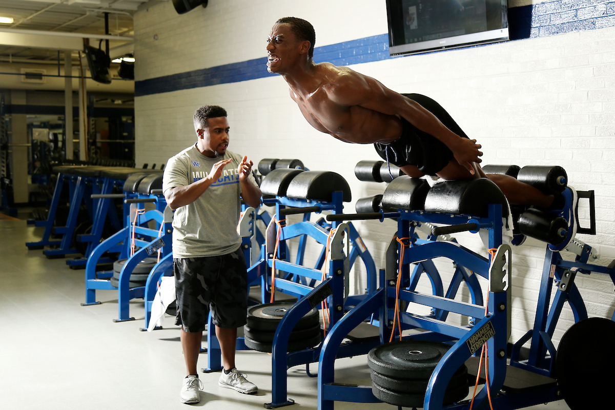 Robert Harris.

Big Blue Caravan. Somerset, Ky. Somerset Kroger. June 21, 2018.

Photo by Chet White | UK Athletics