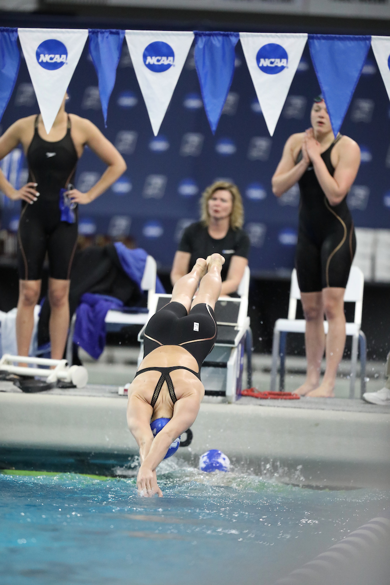 Riley Gaines.

UK Women's Swimming & Diving in action on day two of the 2019 NCAA Championships on Wednesday, March 21, 2019.

Photo by Noah J. Richter | UK Athletics