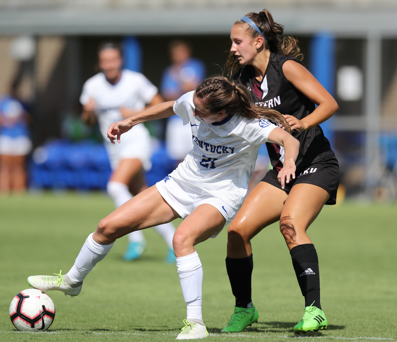 EVA MITCHELL.

The University of Kentucky women's soccer team falls to Eastern Kentucky 1-0 Sunday, September 2, at the Bell Soccer Complex in Lexington, Ky.

Photo by Elliott Hess | UK Athletics