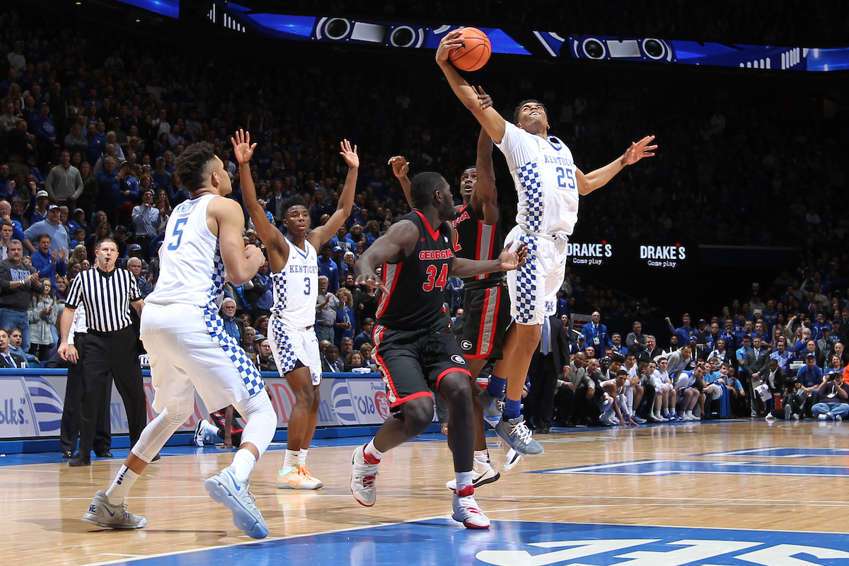 PJ Washington.

The University of Kentucky men's basketball team beat Georgia 66-61 on Sunday, December 31, 2017 at Rupp Arena in Lexington, Ky. 

Photo by Quinn Foster I UK Athletics
