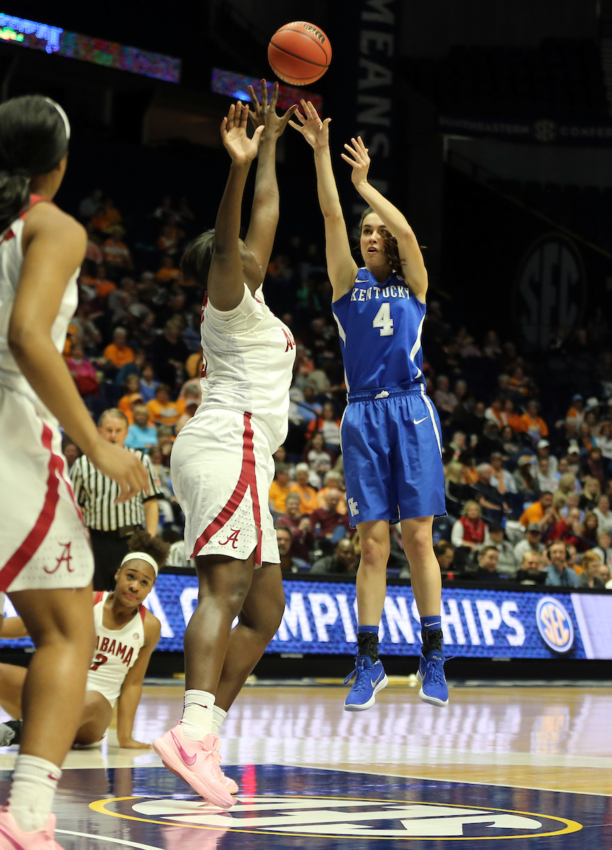 Maci Morris

The University of Kentucky women's basketball team beat Alabama in the SEC Tournament on Thursday, March 1, 2018 at Bridgestone Arena in Nashville, TN.

Photo by Britney Howard | UK Athletics