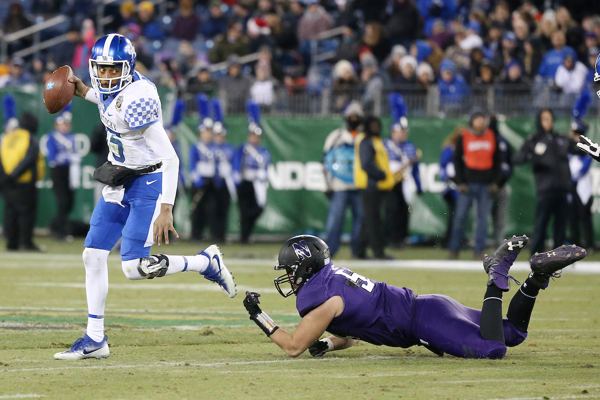 Stephen Johnson.

The University of Kentucky football team falls to Northwestern 23-24 in the Music City Bowl on Friday, December 29, 2017, at Nissan Field in Nashville, Tn.

Photo by Chet White | UK Athletics