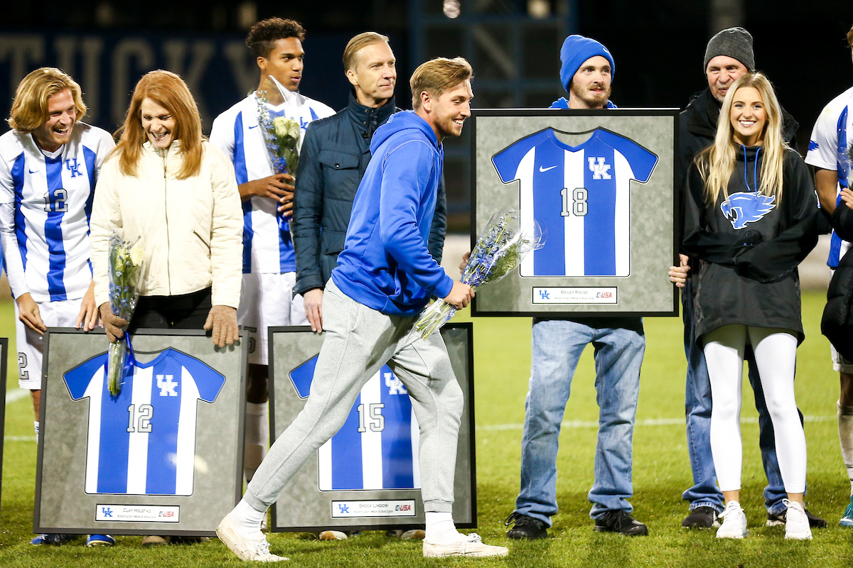 Cole Guindon.

Kentucky MSOC Recognizes 14 Seniors.

Photo by Grace Bradley | UK Athletics