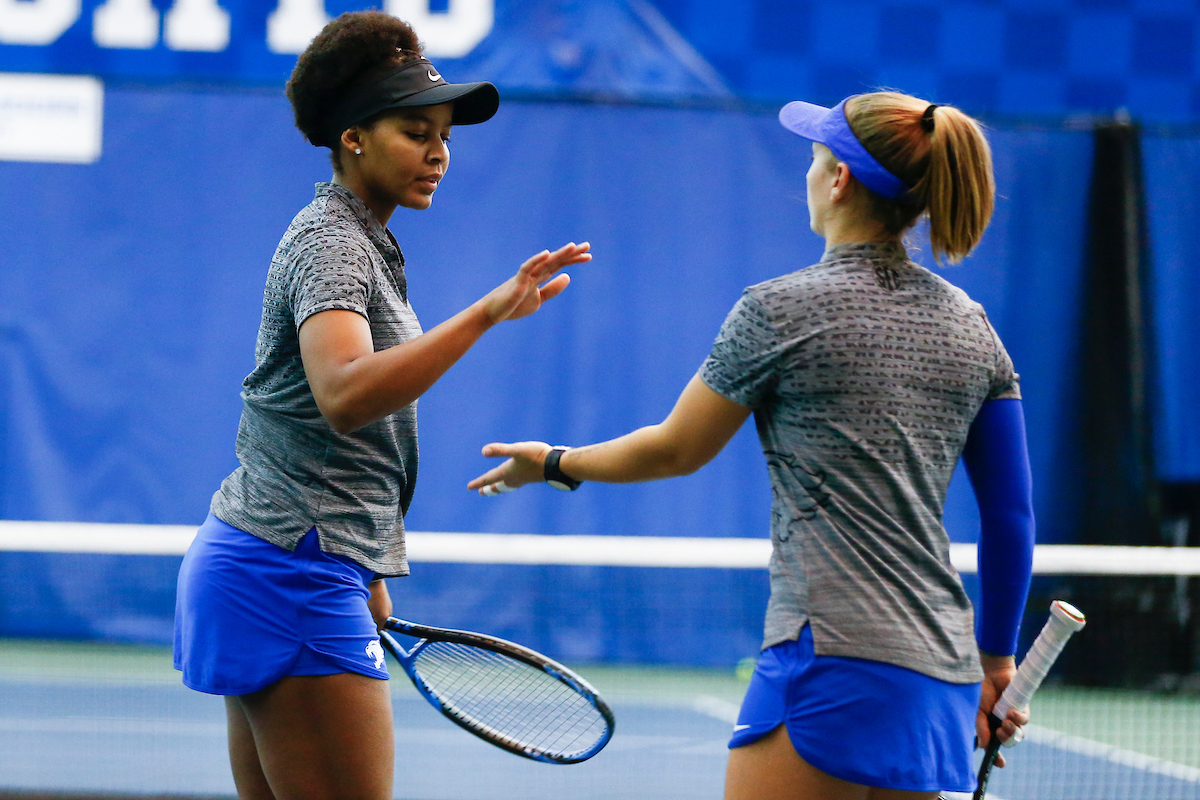 Lesedi Jacobs. Tiphanie Fiquet.

Kentucky beats South Florida 4-0.

Photo by Hannah Phillips | UK Athletics