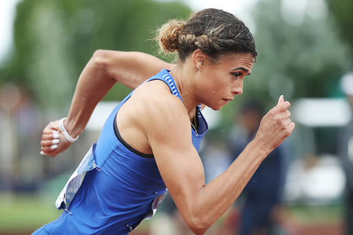 Sydney McLaughlin.

Day four of the NCAA Track and Field Outdoor National Championships. Eugene, Oregon. Saturday, June 9, 2018.

Photo by Chet White | UK Athletics