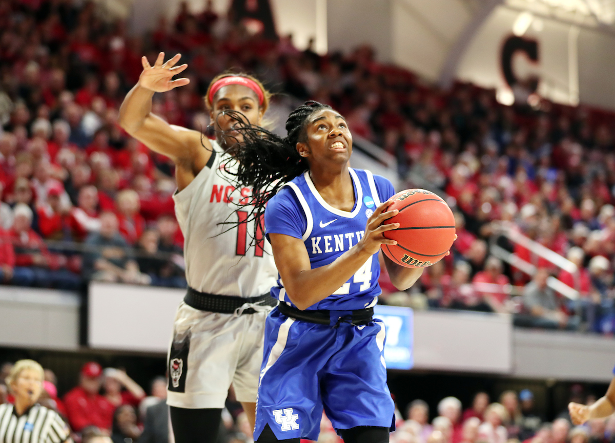 Taylor Murray

Women's Basketball falls to NC State on Monday, March 25, 2019. 

Photo by Britney Howard | UK Athletics