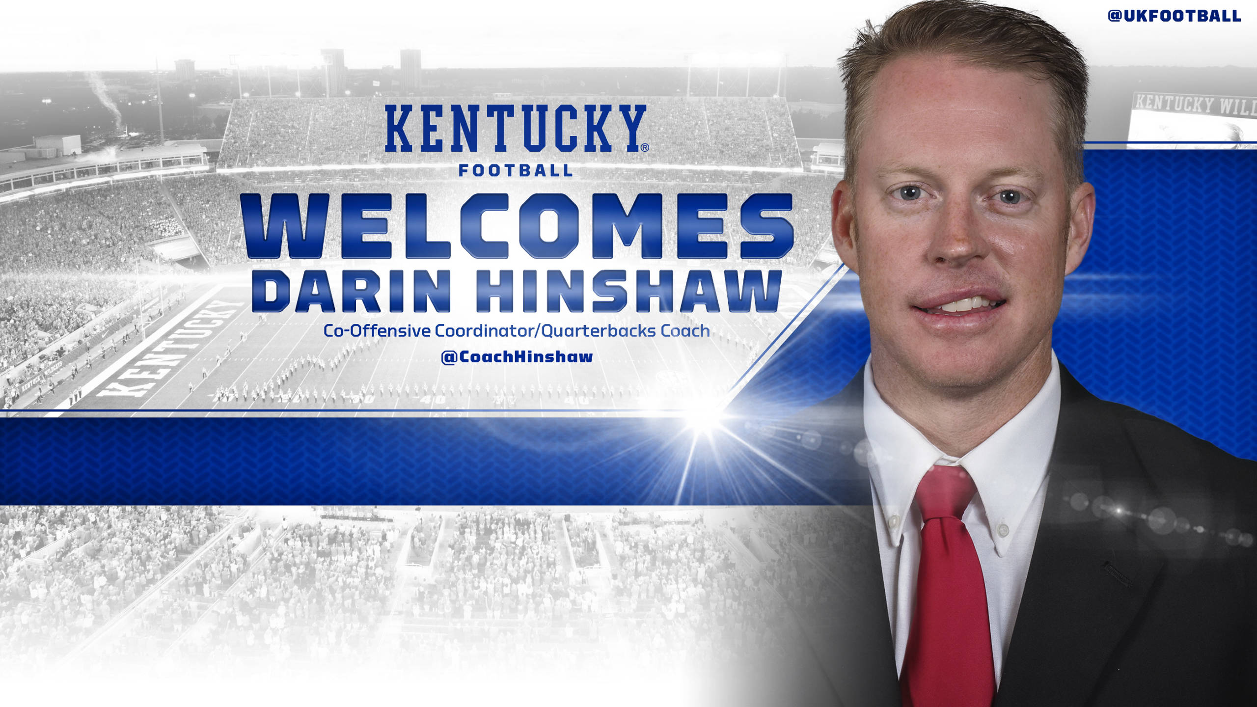 Darin Hinshaw Hired as Kentucky Co-Offensive Coordinator, Quarterbacks Coach