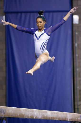 Carissa Clay.

Kentucky gymnastics loses to Florida.

Photo by Tommy Quarles | UK Athletics