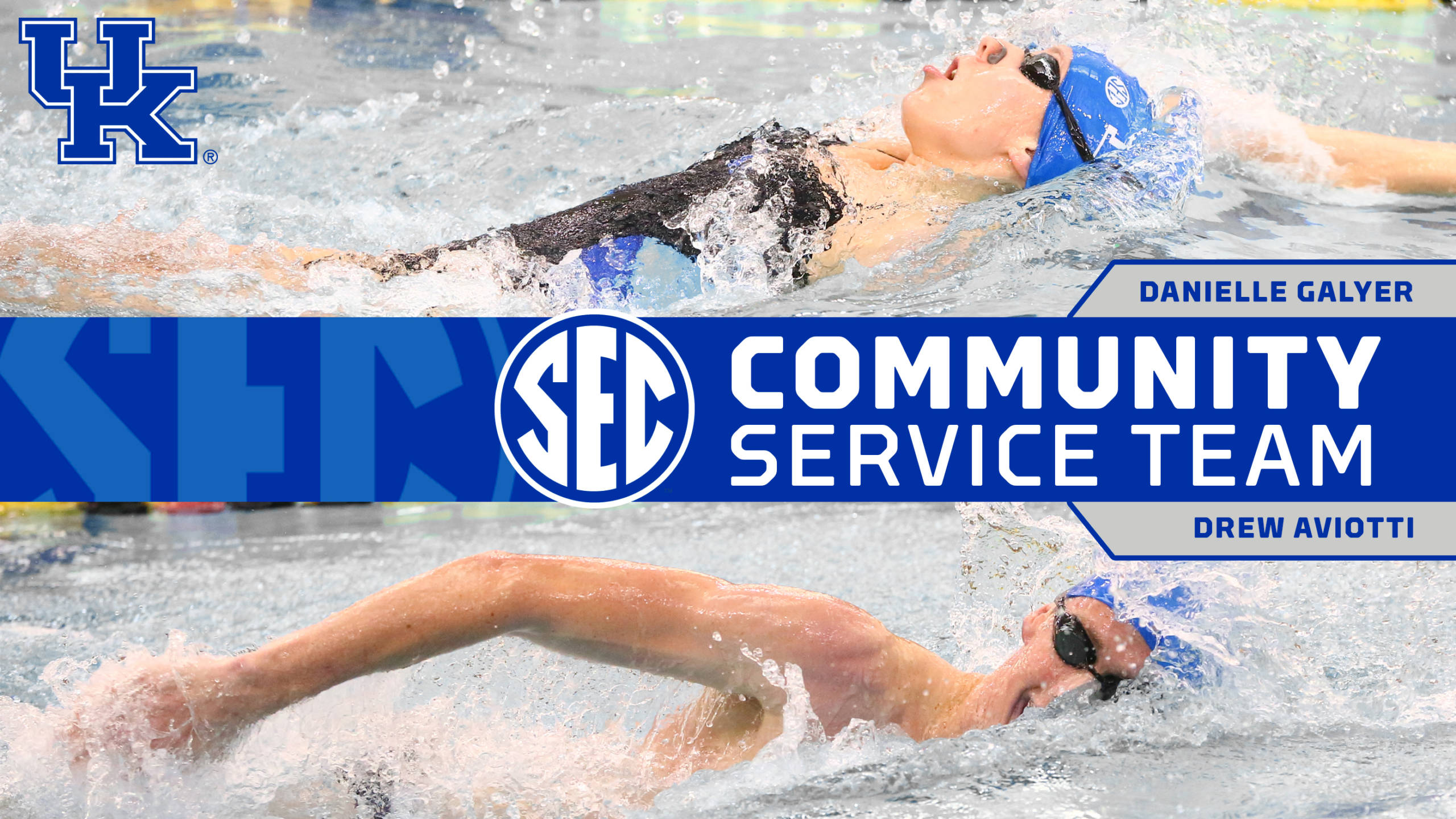 Aviotti and Galyer Selected to SEC Community Service Team